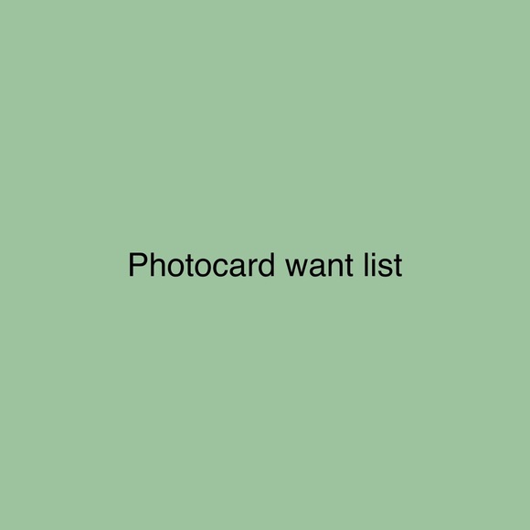 K-pop Photocard Wishlist - Picture 1 of 5